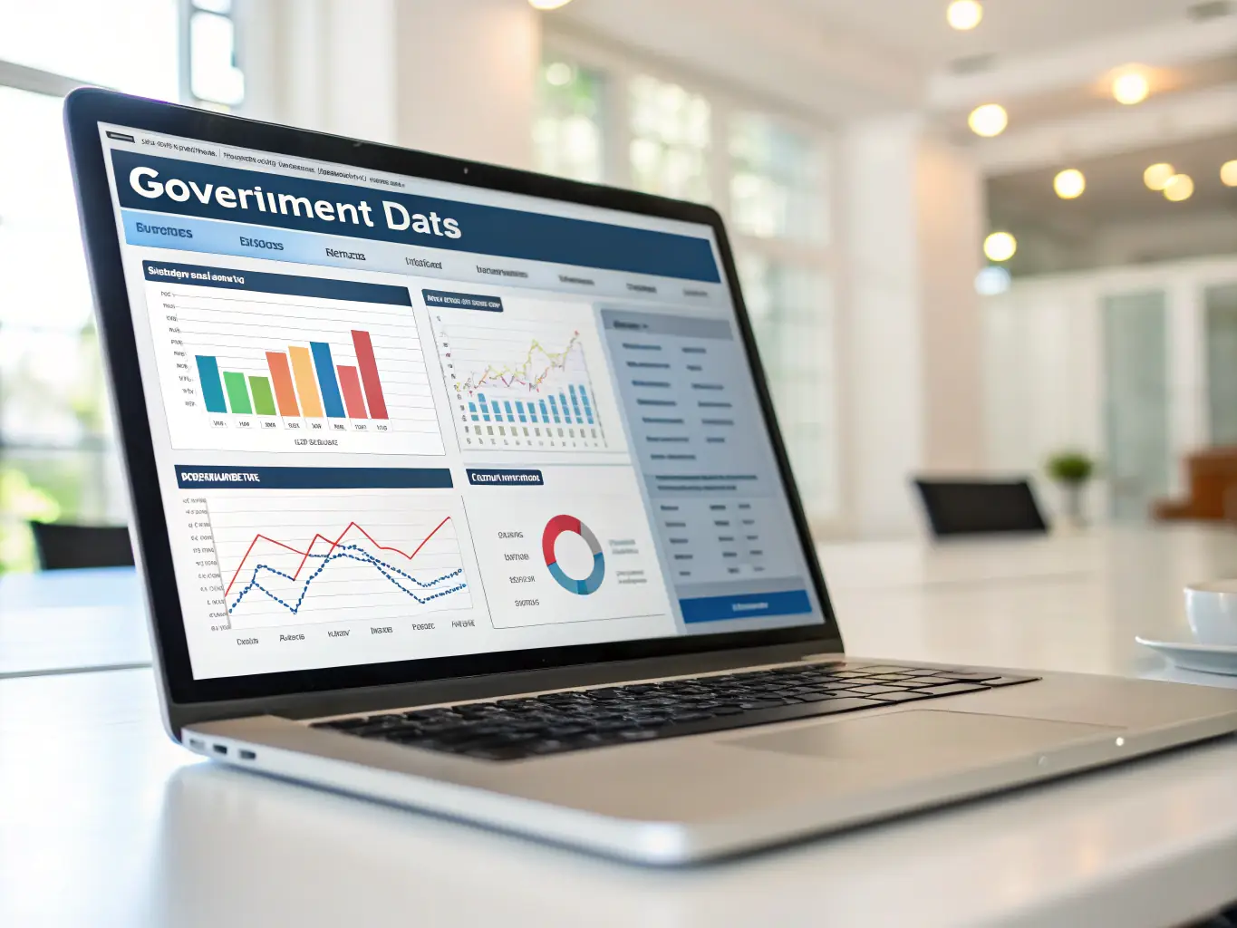 A data management dashboard image with security icons and compliance checkmarks, illustrating Archon Talent Associates' Data Governance Solutions.
